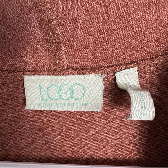 LOGO Lori Goldstein Cardigan Sweater Womens Small Orange Open Front Boho - Picture 5 of 6